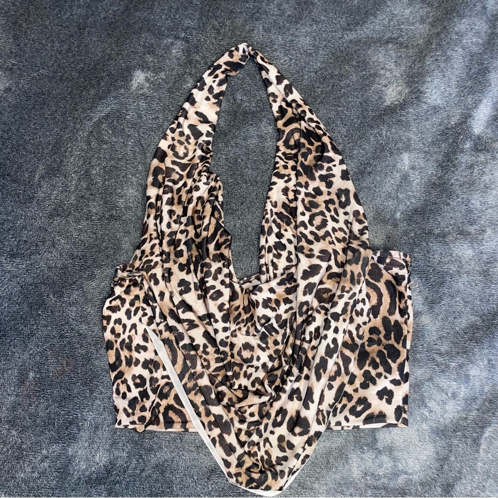 Windsor Leopard Print Halter Top